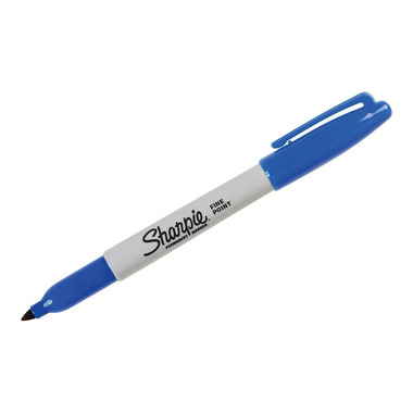 Sharpie #30003B BLUE Fine Markers - (12/bx)