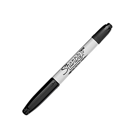 Sharpie Twin Tip BLACK #32001 Marker - (12/bx)