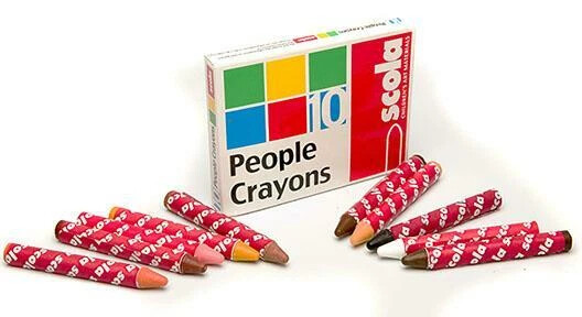 Scola People Crayons (Skintone) 10s - Sale