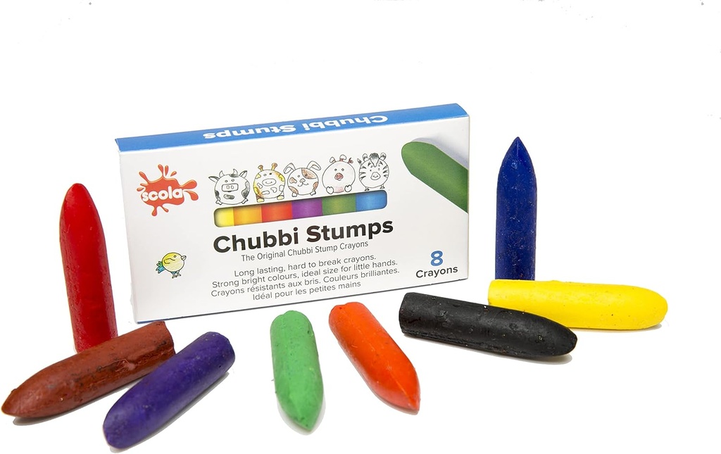 Chubbi Stumps 8's #AS818 Crayons Asst.