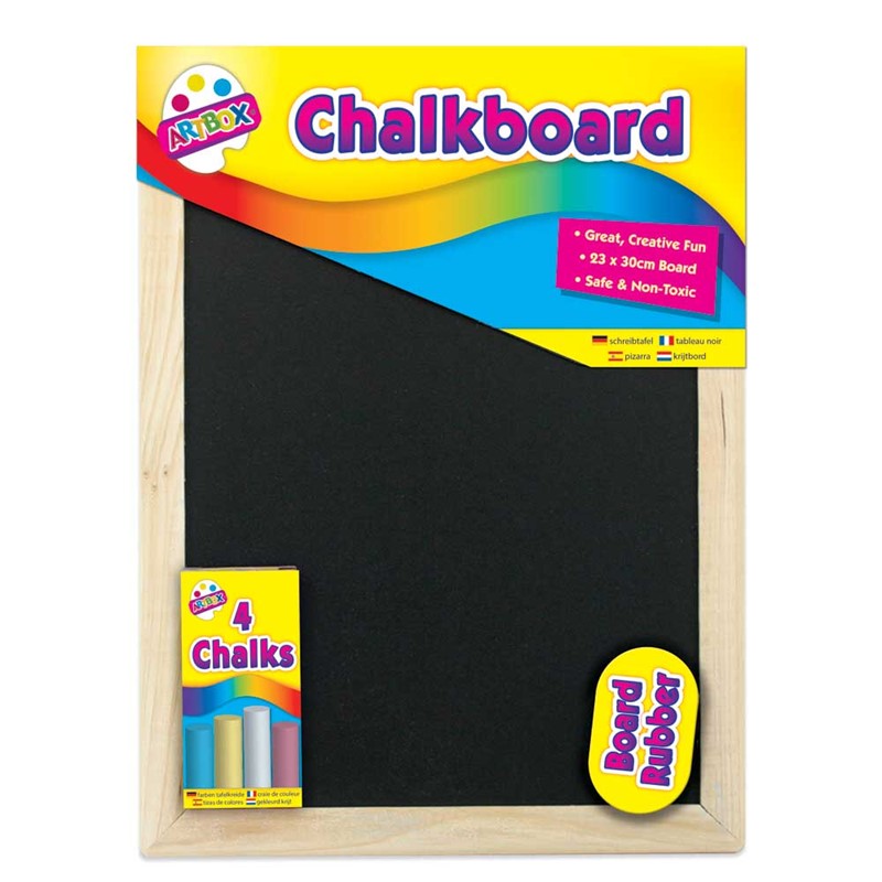 Chalk Board 20x30cm w/Chalk & Eraser Set (Tallon) #5249