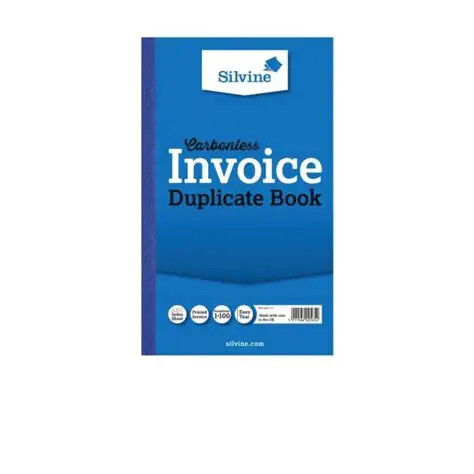 Silvine Duplicate Invoice 8x5 (Carbonless)