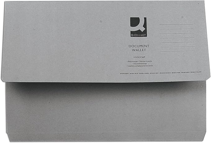 Document Wallet GREY Q-Connect
