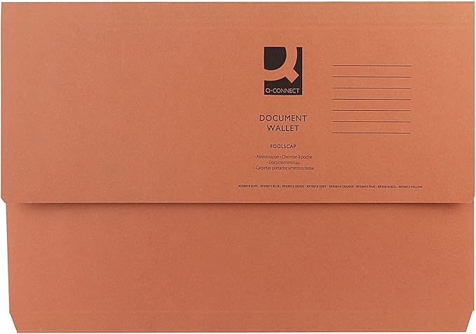 Document Wallet ORANGE Q-Connect