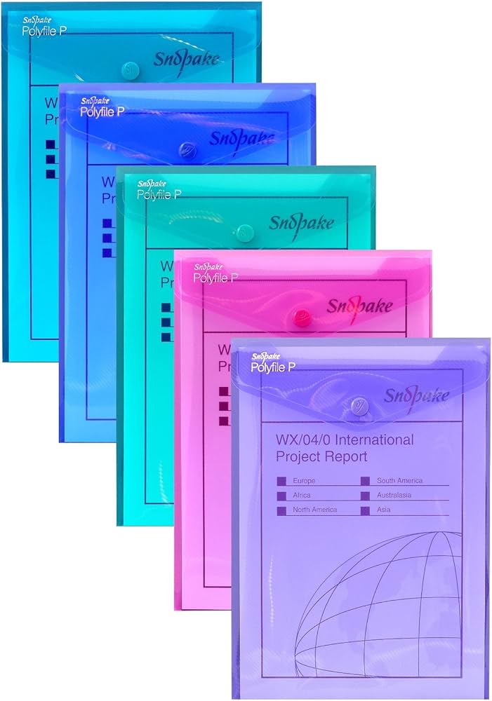 SNOPAKE Polyfile P A5 ELECTRA Colors (Singular) - (5/pk)