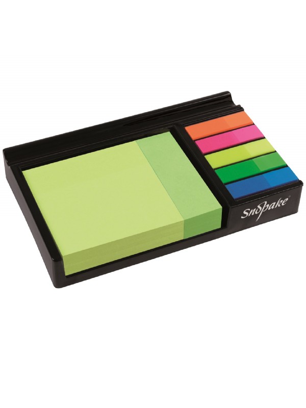Snopake Desk Memo Set w/Sticky Notes & Tabs