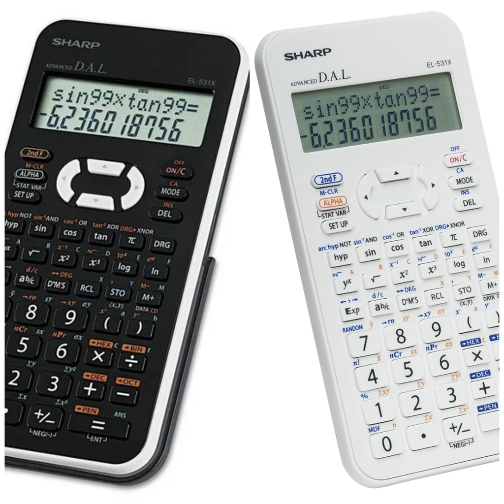 Sharp #EL531X Scientific 12 Digit Calculator - Black/White