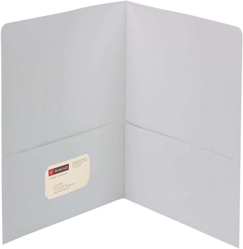 Smead Twin Pocket Grey Portfolio