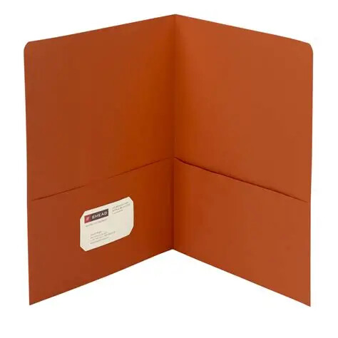 Smead Twin Pocket Orange Portfolio