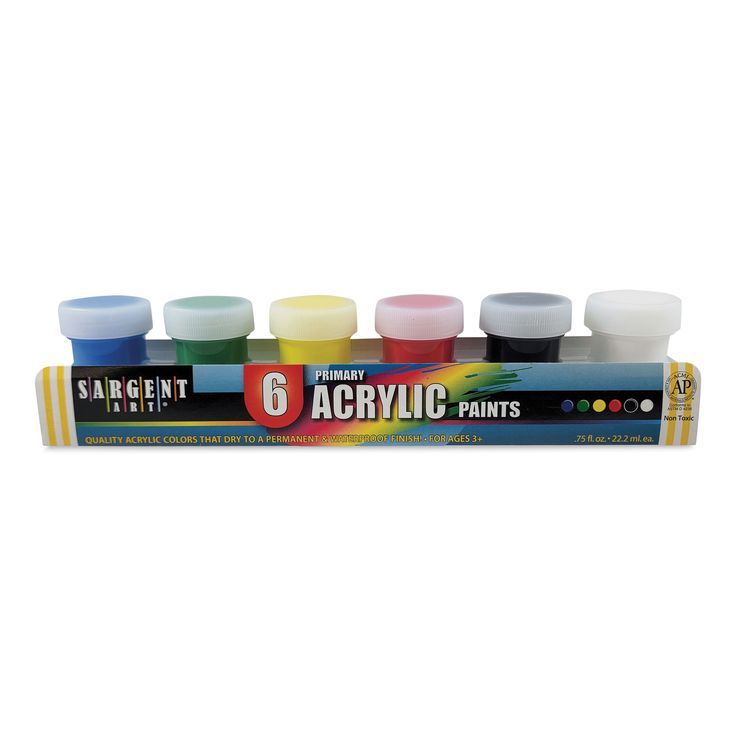 S/Art Acrylic Paints #66-5420 6's  
