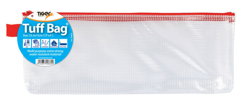 Tiger Tuff Zip Bag (13x5") Pencil Case 