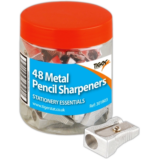 Tiger Sharpener METAL 1 Hole (Singular) - (48/Tub)