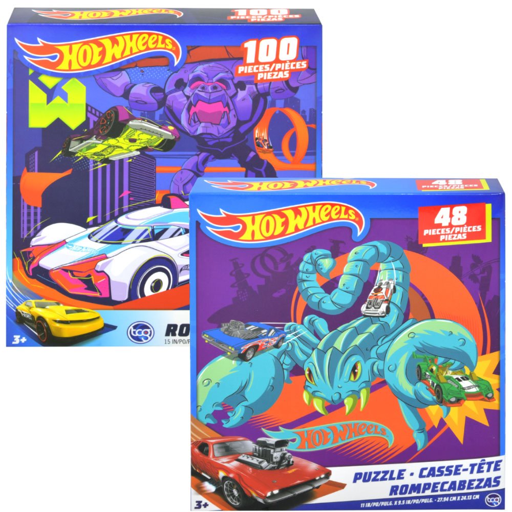 63146/13051* HOT WHEELS 48pc/100pc Premier Puzzle