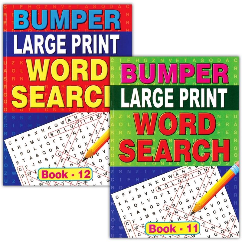 Bumper Large Print Wordsearch A4 - (72/ctn)