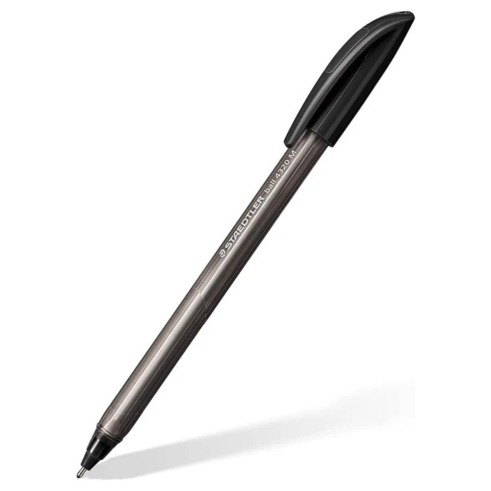 Staedtler #4320 BLACK FINE F-9 Triangular Ballpoint Pen