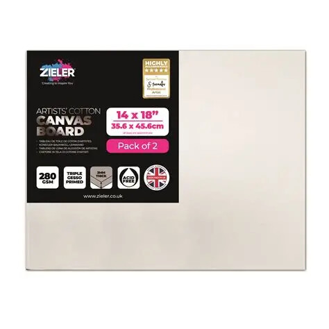 Canvas Boards 14x18" 2pk - Zieler