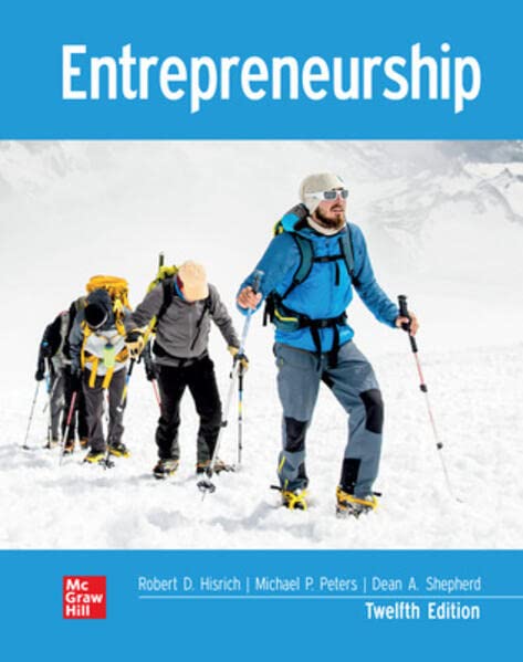 Entrepreneurship 12th Edition 2024 L/Leaf