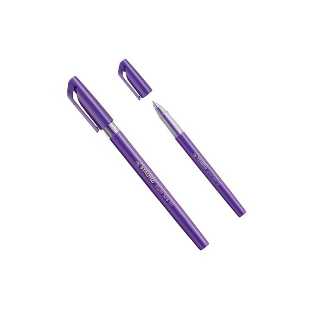 Stabilo Excel 828 Violet MED BP Pens - (10/bx)