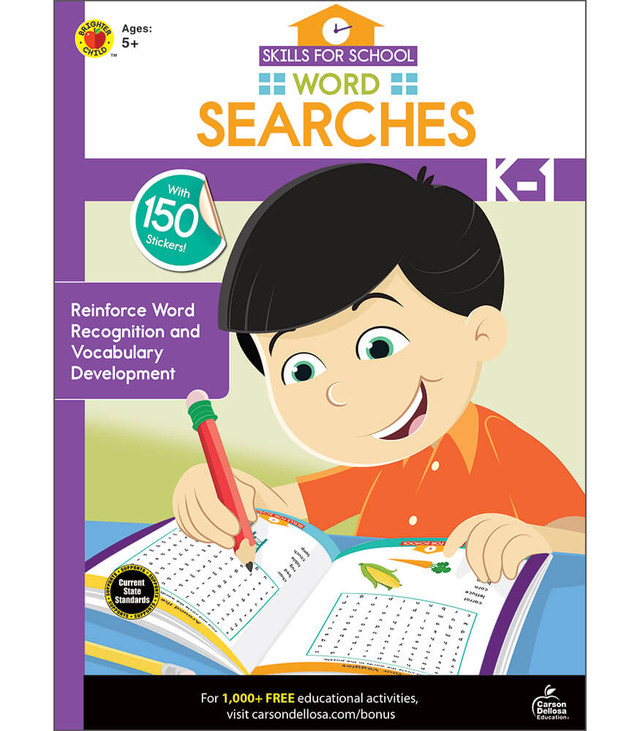 Wordsearch Activity Book Grade K-1