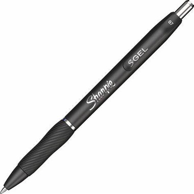 Sharpie S-Gel #2096159 BLACK Medium 0.7mm Retractable Pen - (12/bx)