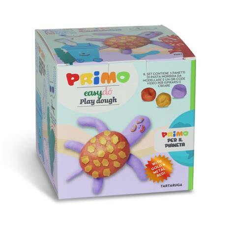 Primo Play Dough TURTLE #2992CD2 Creative Cube 3Cols - (12/ctn)