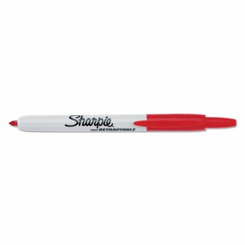 Sharpie Retractable RED FINE #32702 Marker - (12/bx)