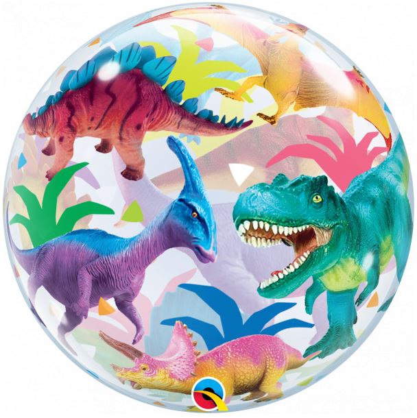 Qualatex 22" Jurassic Dinosaur Bubble Balloon