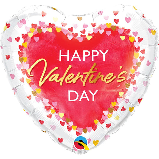 Qualatex 18" Water Colour Hearts Balloon