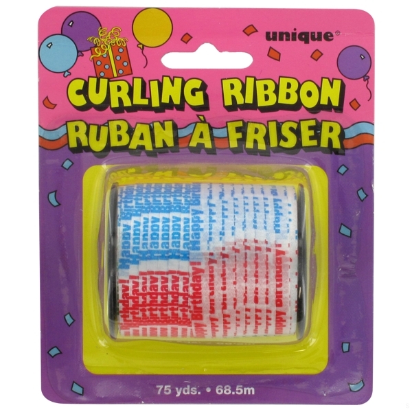 Curling Ribbon 75yd - Birthday