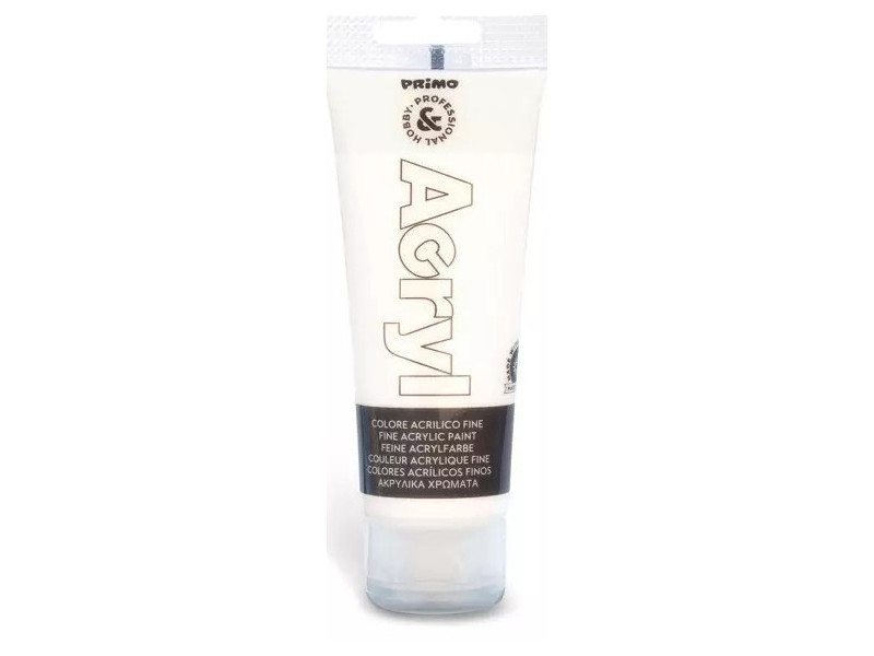 Primo Acrylic Tube #47100 WHITE 75ml Paint