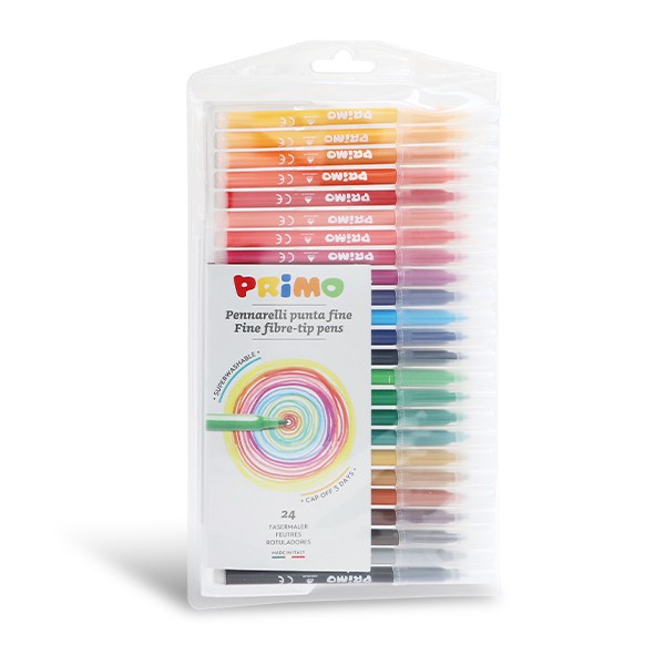 Primo Fibre Tip #606PEN24B Pens 24s - (12/ctn) (Felt Tip)