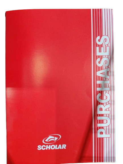 Scholar Purchases Soft Cover Accounts Book  -  (12/pk -72/ctn)