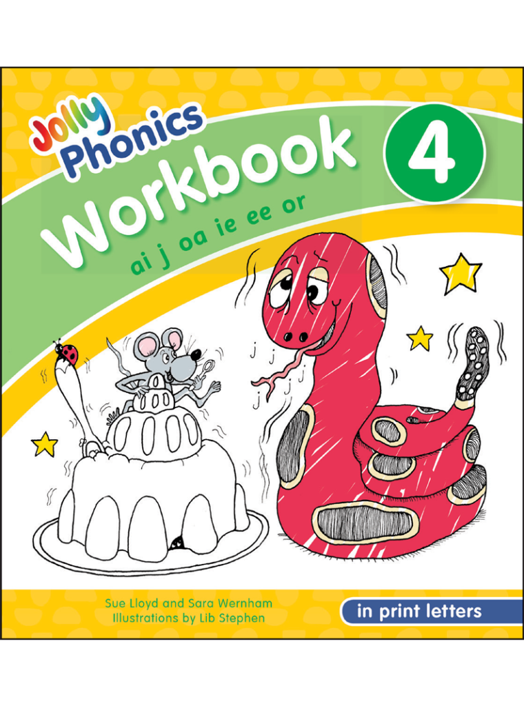 Jolly Phonics Workbook 4 (In Print Letters)