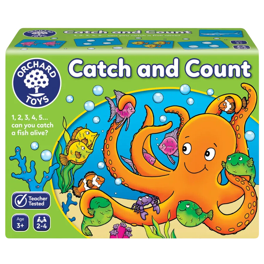 Catch & Count Under The Sea Counting Game 3+