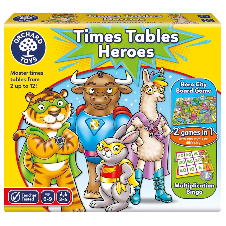 Times Tables Heroes Game 6-9yrs