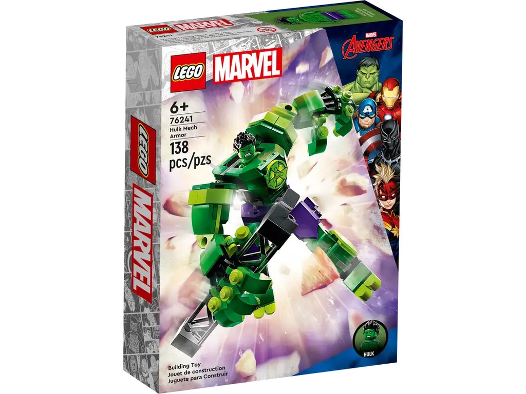 Lego Marvel: Hulk Mech Armor 138pc 6+
