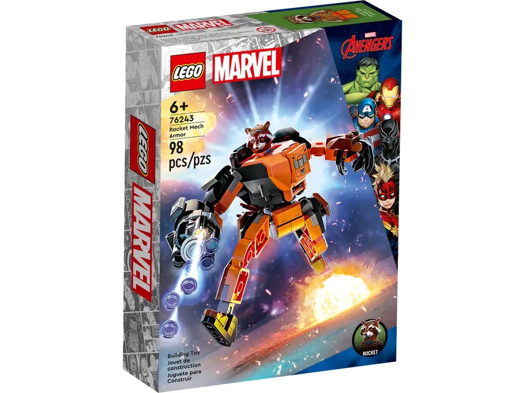 Lego Marvel: Rocket Mach Armor 98pc 6+
