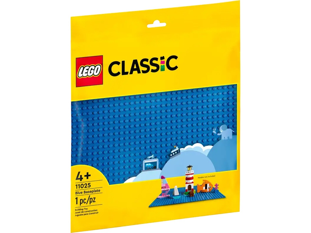 Lego BLUE Baseplate 1pc 4+