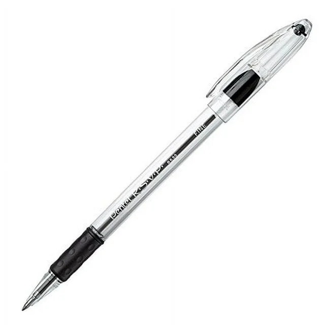 Pentel RSVP BLACK FINE #BK90A 0.7mm Ball Point Pen 