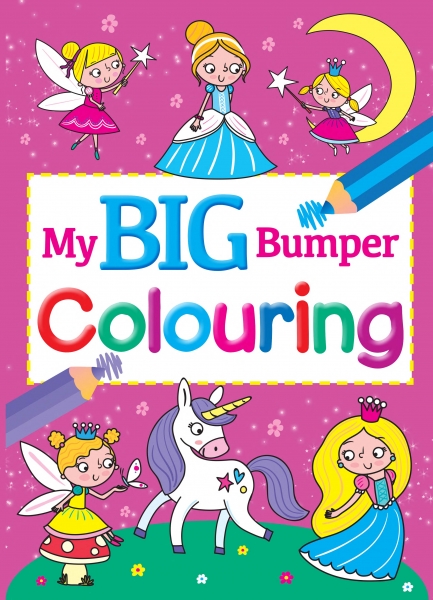 0709727453 My Big Bumper Colouring (PINK)