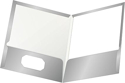 Twin Pocket Showfolio GREY LAMINATED #51705 L/S - Sold Singular - (25/bx)
