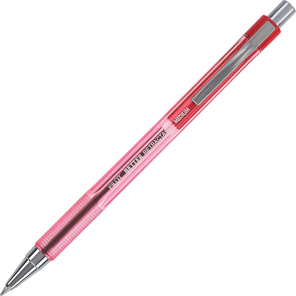 Better Retr MED RED #30007 Ball Pen - (12/bx)