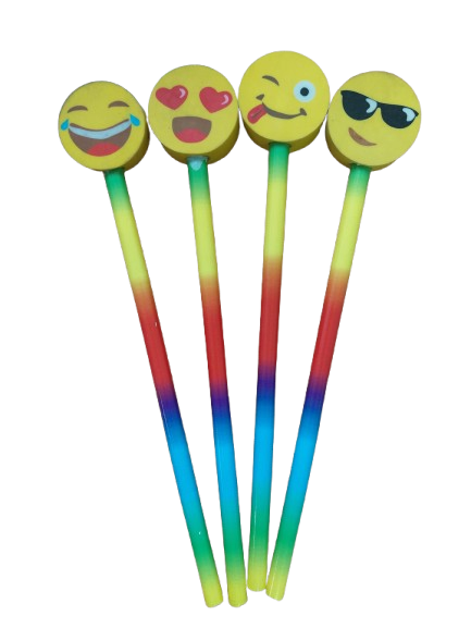 Moon Pencil w/Topper EMOJI   