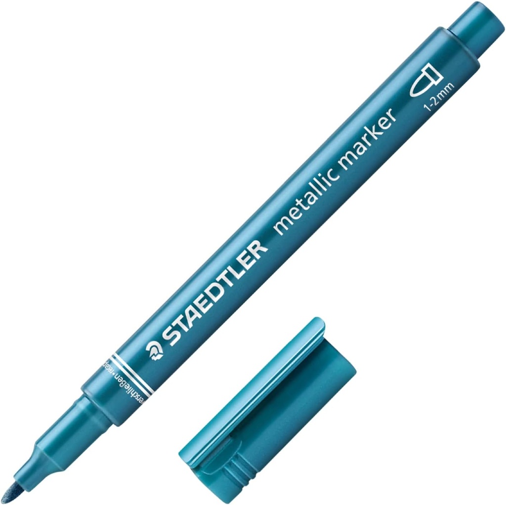 STAEDTLER #373 BLUE Metallic Marker  (Single) - (10/bx)
