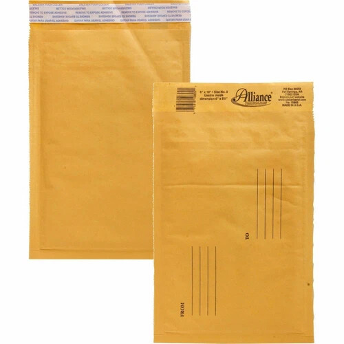 Alliance Bubble Mailer 9 1/2" x 14 1/2" #4  - (25/bx)