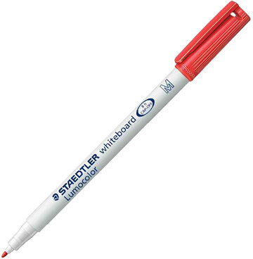 Whiteboard 301-2 MED RED Marker (Single) - (10/bx)