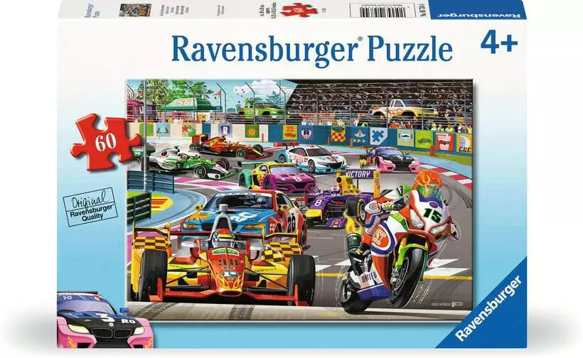 Racetrack Rally 60pc Puzzle 4+