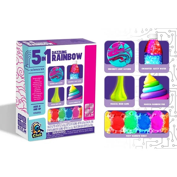 5 In 1 Dazzling Rainbow Experiments Kit