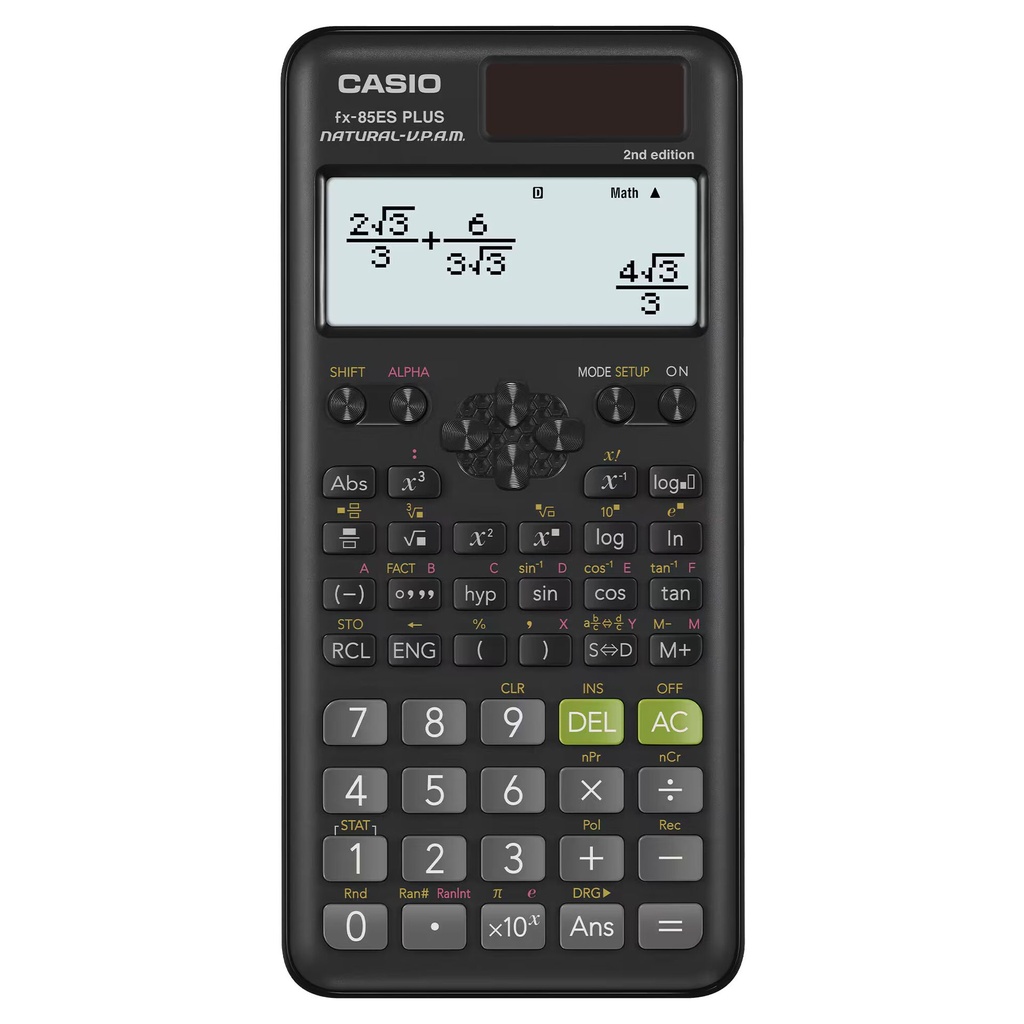 Casio Scientific 252 Functions Black #FX-85ESPLUS-2 Calc.