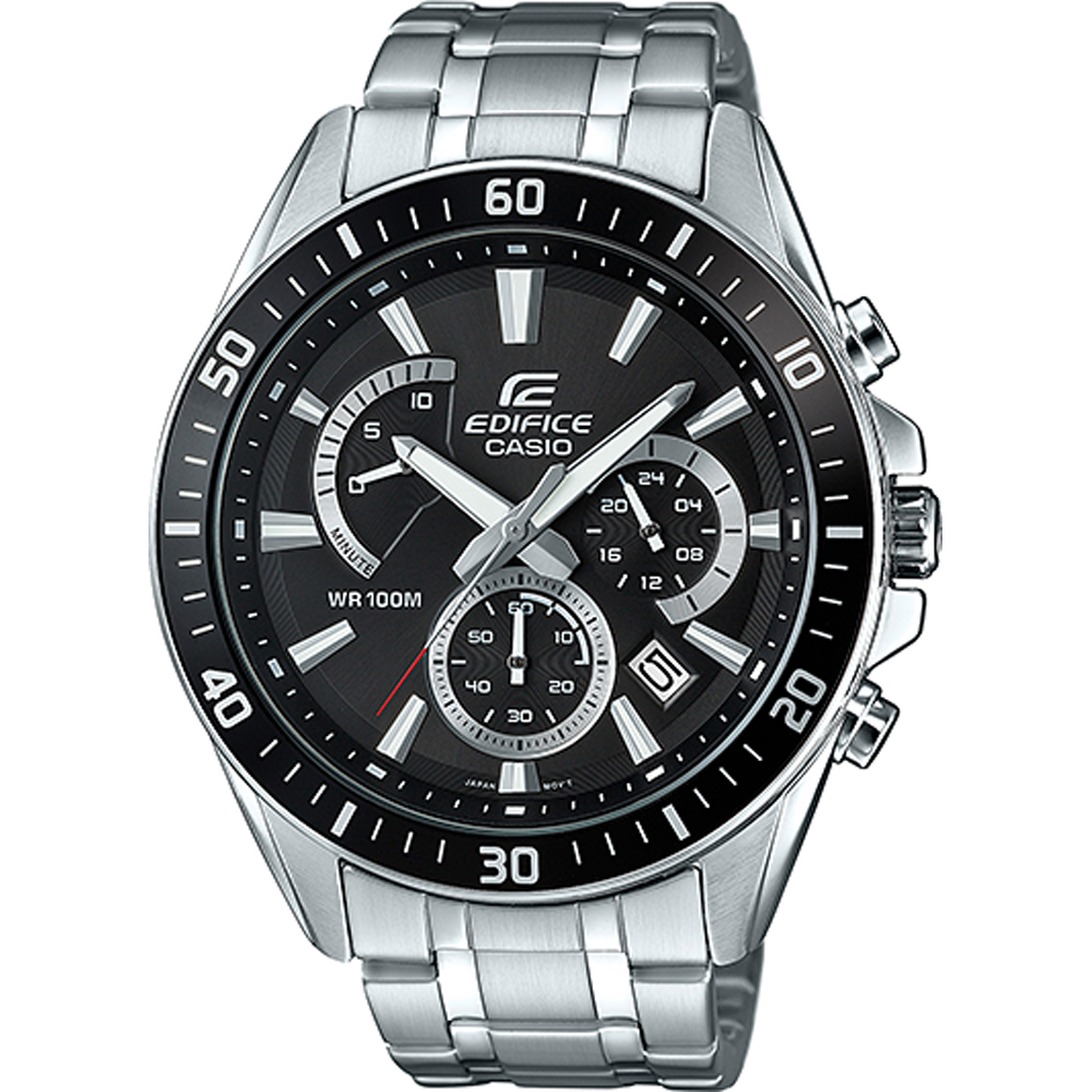Casio Chronograph S/Steel Band Water Resist #EFR-552D Watch